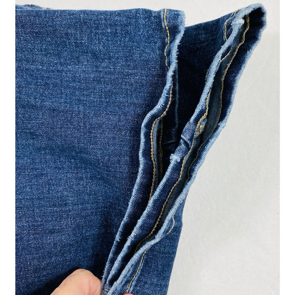 M Jeans Maurices Womens Small Short Distress Medium‎ Wash Denim  Hi Rise Flare - Picture 11 of 11